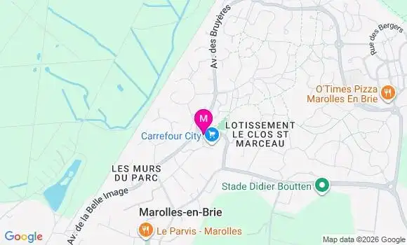 Localisation Marolles en Brie - 94440