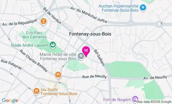 Localisation Fontenay - 94120