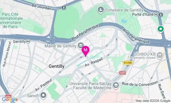 Localisation Gentilly - 94250