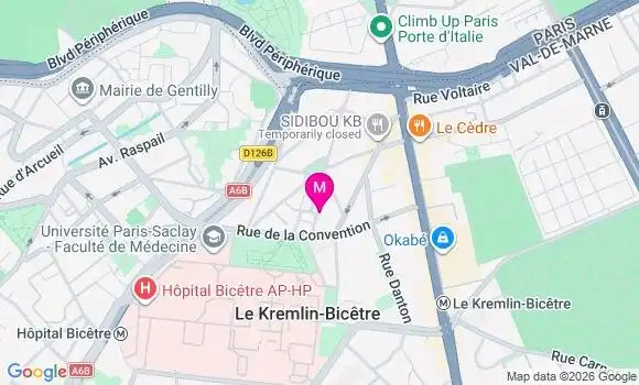 Localisation Le Kremlin Bicetre - 94270