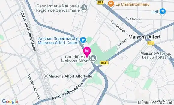 Localisation Maisons Alfort - 94700