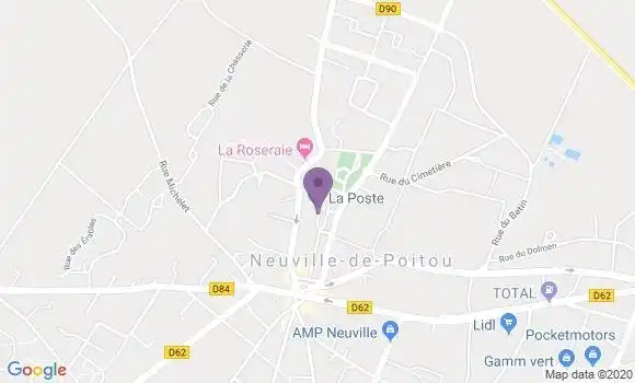Localisation Neuville de Poitou - 86170