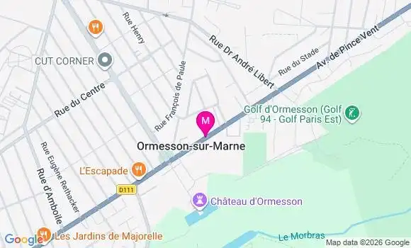 Localisation Ormesson sur Marne - 94490