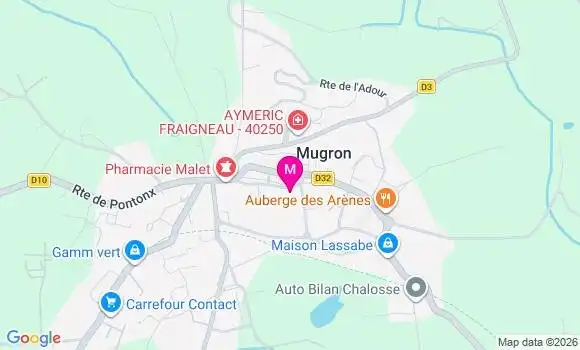 Localisation Mugron - 40250