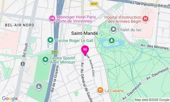 Localisation Saint Mande - 94160