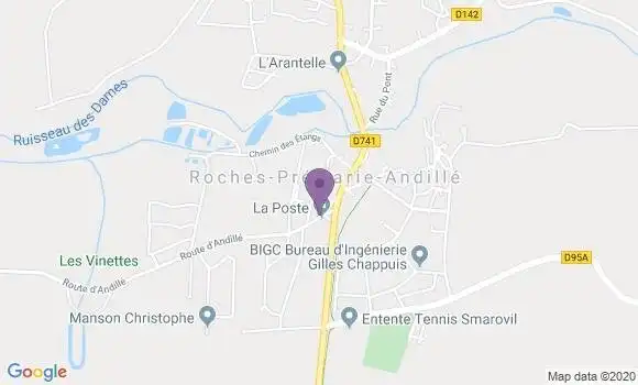 Localisation Roches Premarie Andille Bp - 86340
