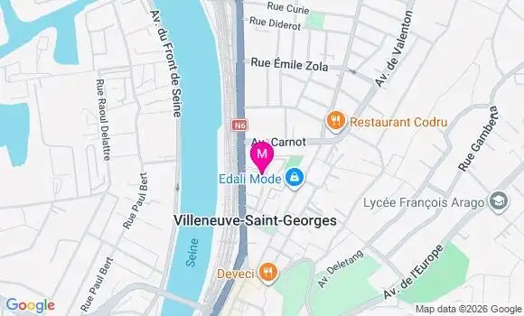 Localisation Villeneuve Saint Georges Principal - 94190