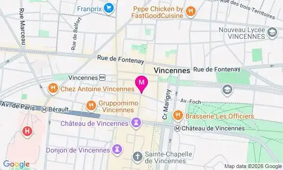 Localisation Vincennes - 94300