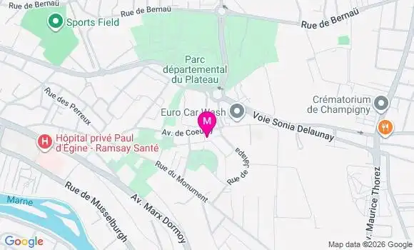 Localisation Champigny Plateau - 94500