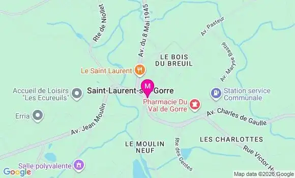 Localisation Saint Laurent sur Gorre - 87310