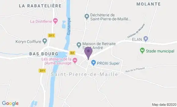 Localisation Saint Pierre de Maille Bp - 86260