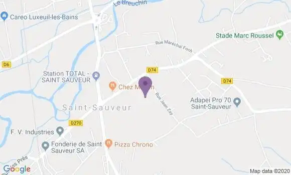 Localisation Saint Sauveur Ap - 86100