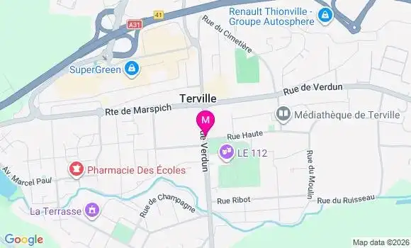 Localisation Terville - 57180