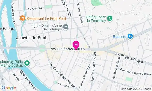 Localisation Joinville Polangis - 94340