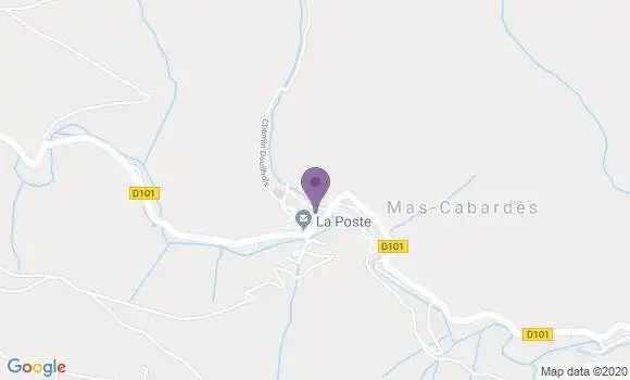 Localisation Mas Cabardes Bp - 11380