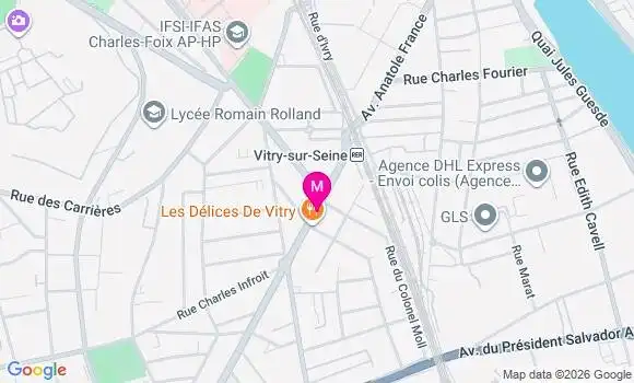 Localisation Vitry Port a l