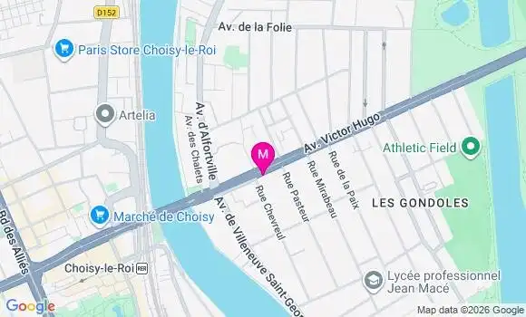 Localisation Choisy les Gondoles - 94600
