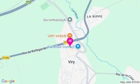 Localisation Viry - 74580