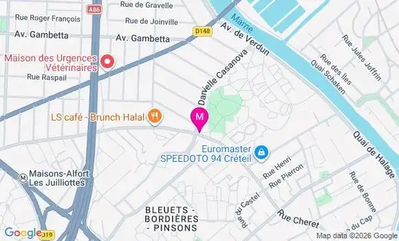 Localisation Maisons Alfort les Planetes - 94700
