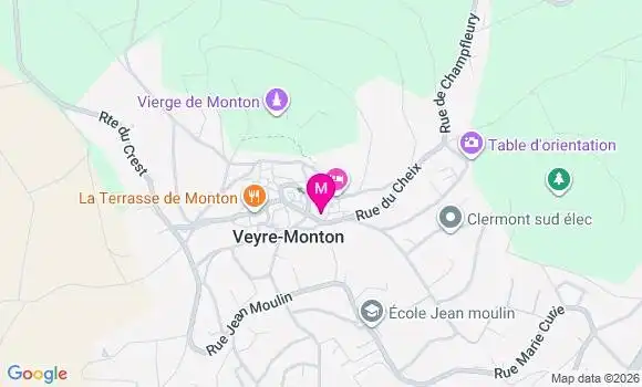 Localisation Veyre Monton Cheix - 63960