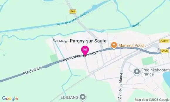 Localisation Pargny sur Saulx - 51340