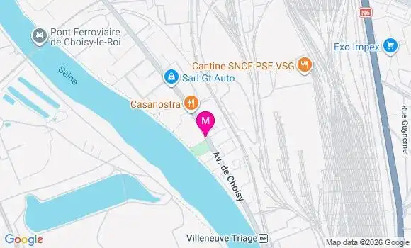Localisation Villeneuve Saint Georges - 94190