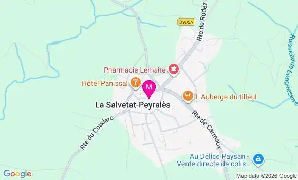 Localisation La Salvetat Peyrales - 12440