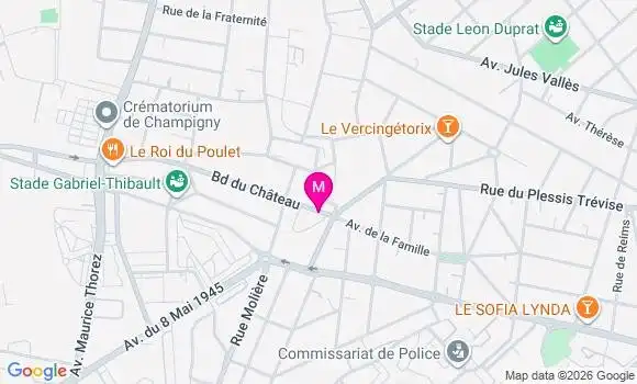 Localisation Champigny Coeuilly - 94500