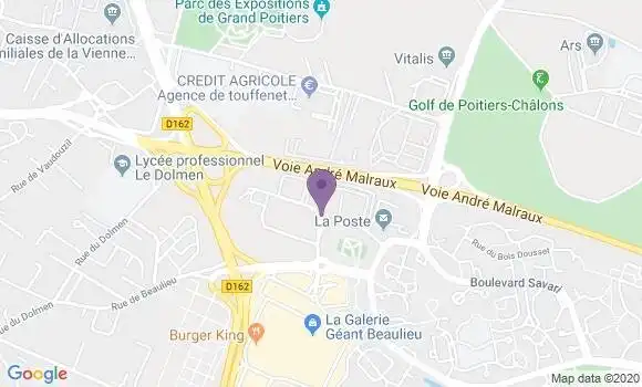 Localisation Poitiers Beaulieu - 86000