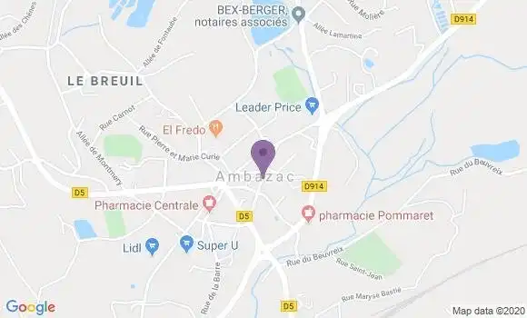 Localisation Ambazac - 87240