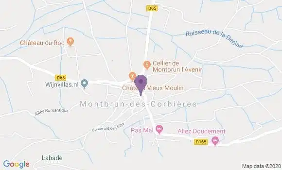 Localisation Montbrun des Corbieres Ap - 11700