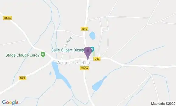 Localisation Azat le Ris Ap - 87360