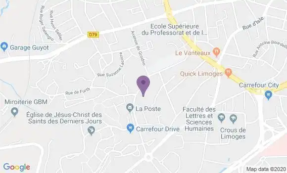 Localisation Limoges Roussillon Bp - 87000
