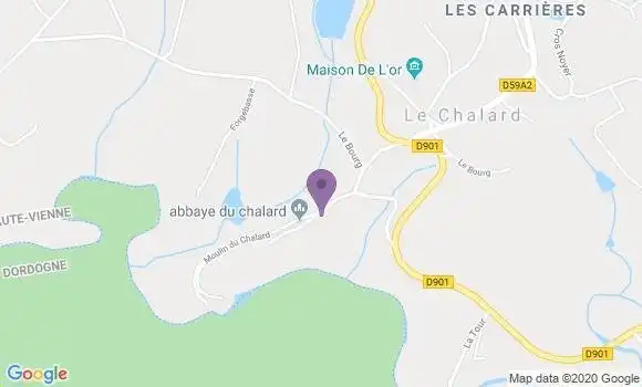 Localisation Le Chalard Ap - 87500