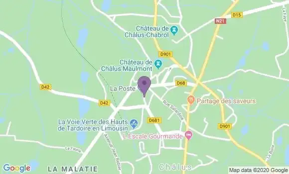 Localisation Chalus - 87230