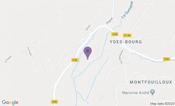 Localisation Champagnac la Riviere Bp - 87150