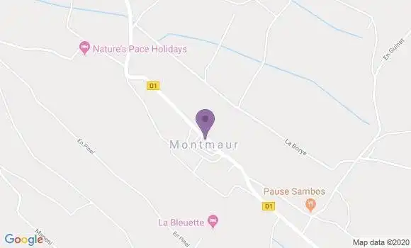 Localisation Montmaur Ap - 11320
