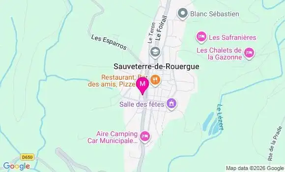 Localisation Sauveterre de Rouergue - 12800
