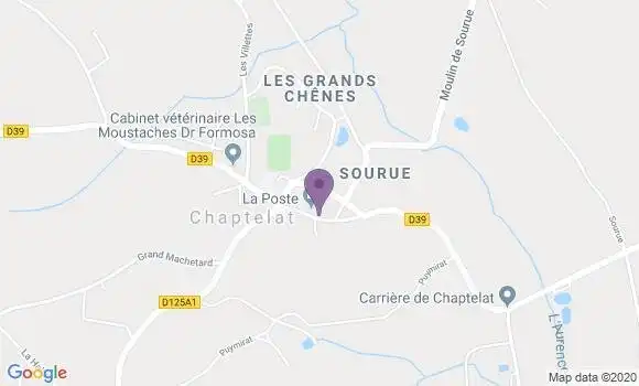 Localisation Chaptelat Bp - 87270