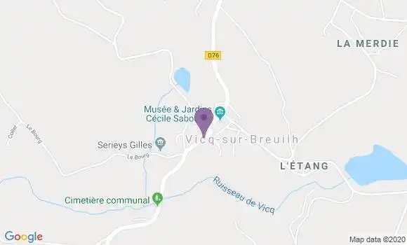 Localisation Chateau Chervix Bp - 87380