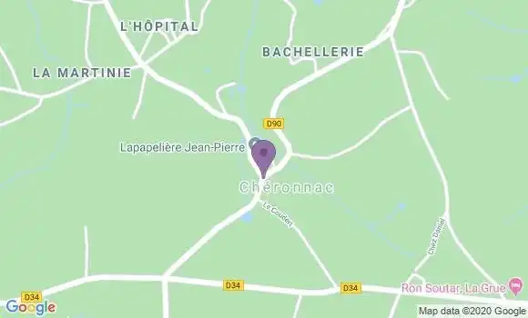 Localisation Cheronnac Ap - 87600