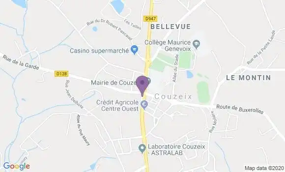 Localisation Couzeix - 87270