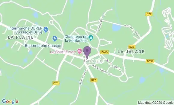 Localisation Cussac Bp - 87150