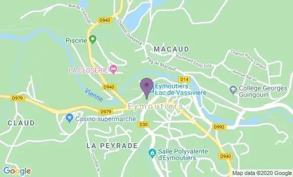Localisation Eymoutiers - 87120