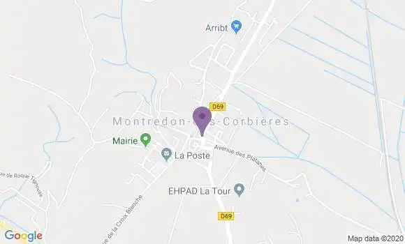 Localisation Montredon des Corbieres Bp - 11100