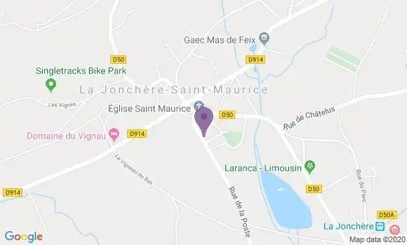 Localisation La Jonchere St Maurice Bp - 87340