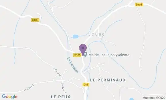 Localisation Jouac Ap - 87890
