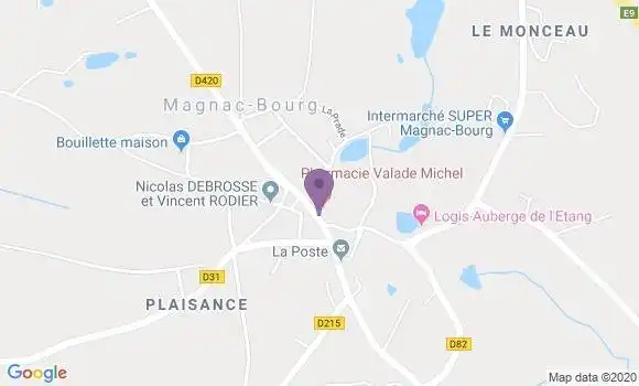 Localisation Magnac Bourg Bp - 87380