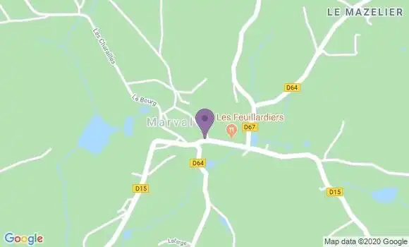Localisation Marval Ap - 87440