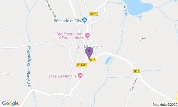 Localisation La Meyze Bp - 87800